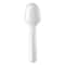Boardwalk Heavyweight Polypropylene Cutlery, Tasting Spoon, White, PK3000, 3000PK BWKTASTERSPOON - alternate 2